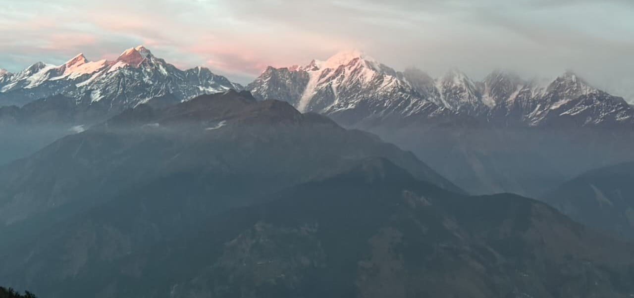 Clear Panchachuli Peaks